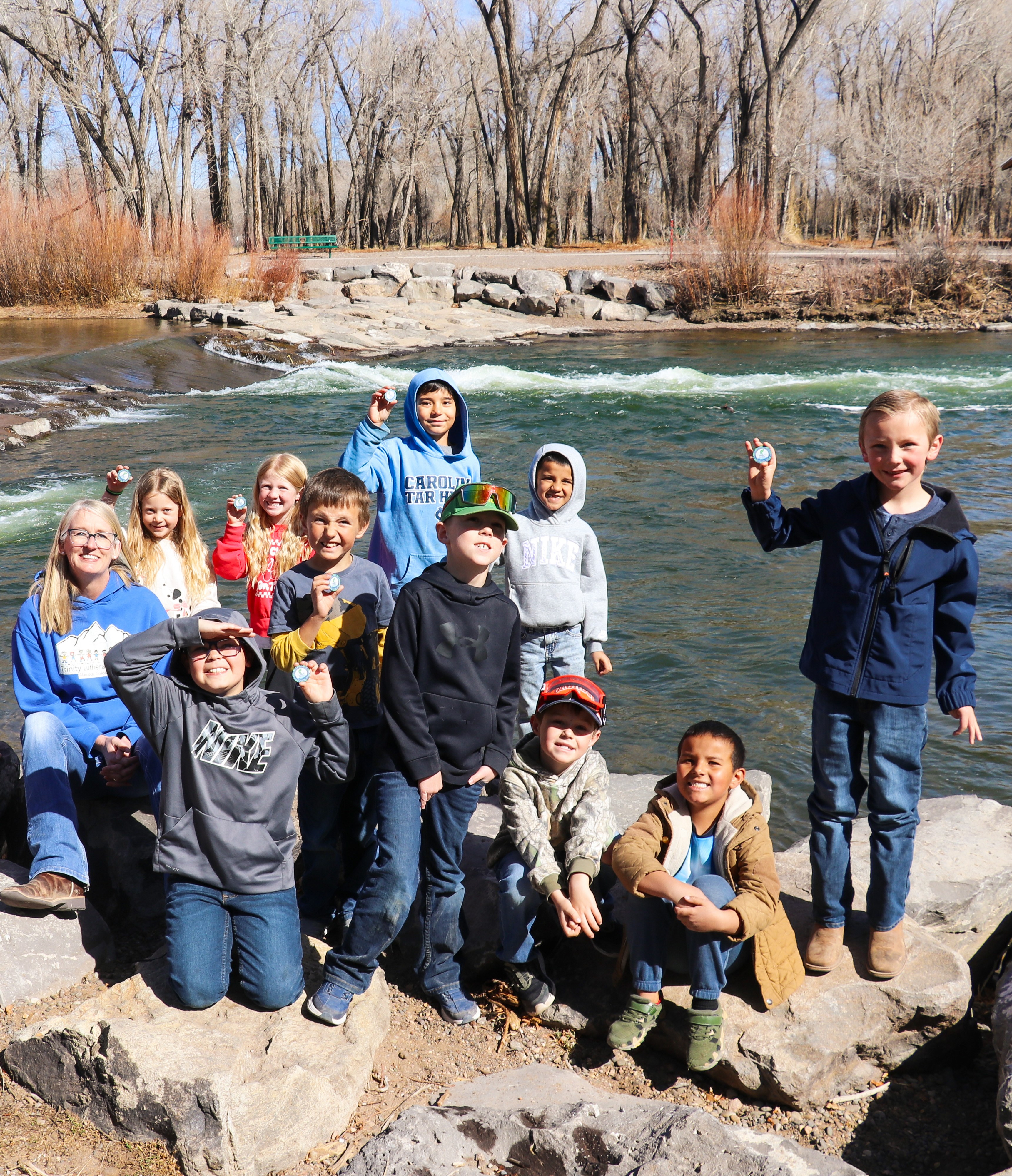Trout in the Classroom students streamside