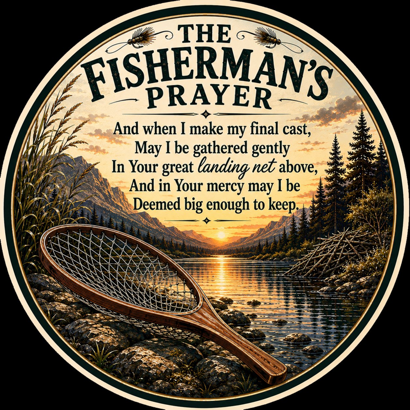 The Fisherman's Prayer sticker